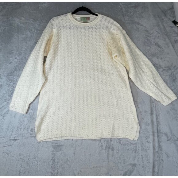 American Weekend womens Medium Vintage sweater office white - Picture 5 of 16